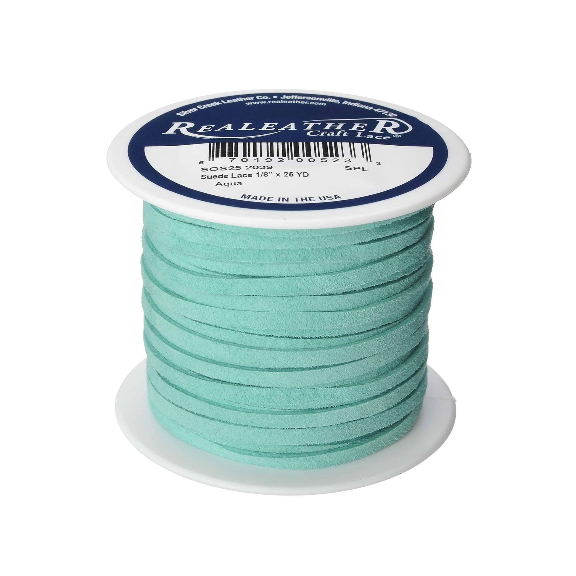 Soft Suede Lacing - Aqua - EconoCrafts