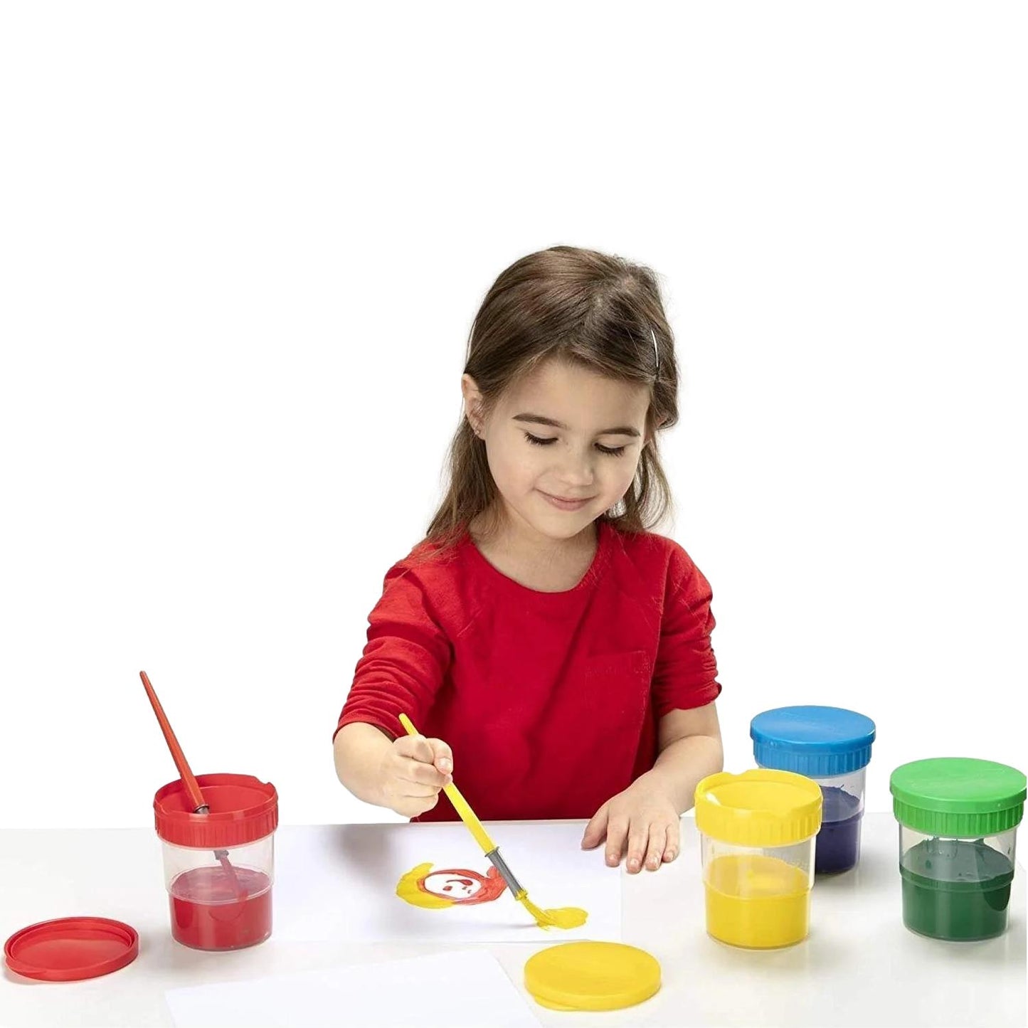 Spill Proof Paint Cups (4 Pack)