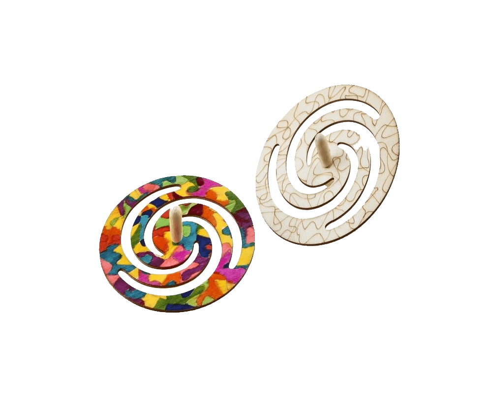Spinning Color Tops (10 Packs) - EconoCrafts