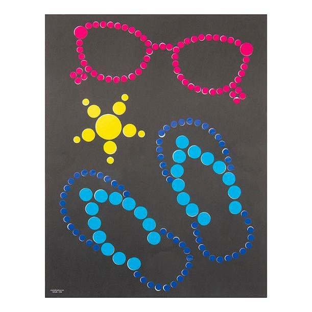 Summertime Dot Sticker Art (12 Pack) - EconoCrafts