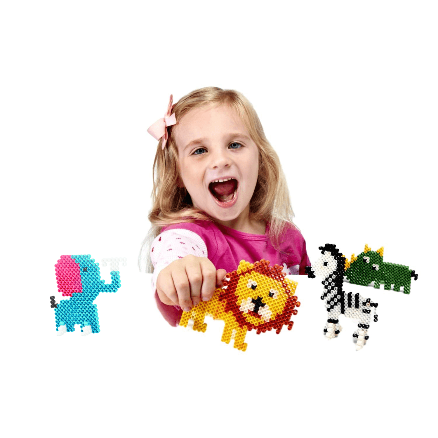 Super Beads - Jungle Animals (12 Pack) - EconoCrafts