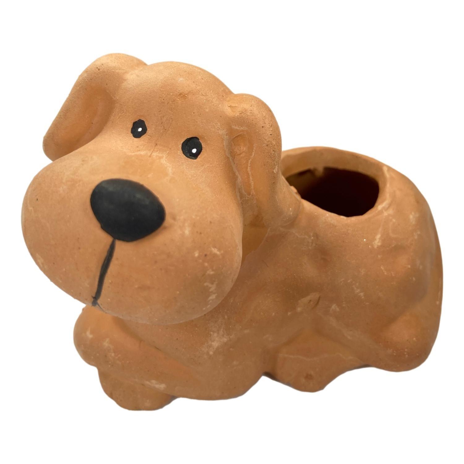 Terracotta Dog Planter - EconoCrafts