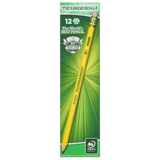 Ticonderoga Pencils (12 Pack) - EconoCrafts