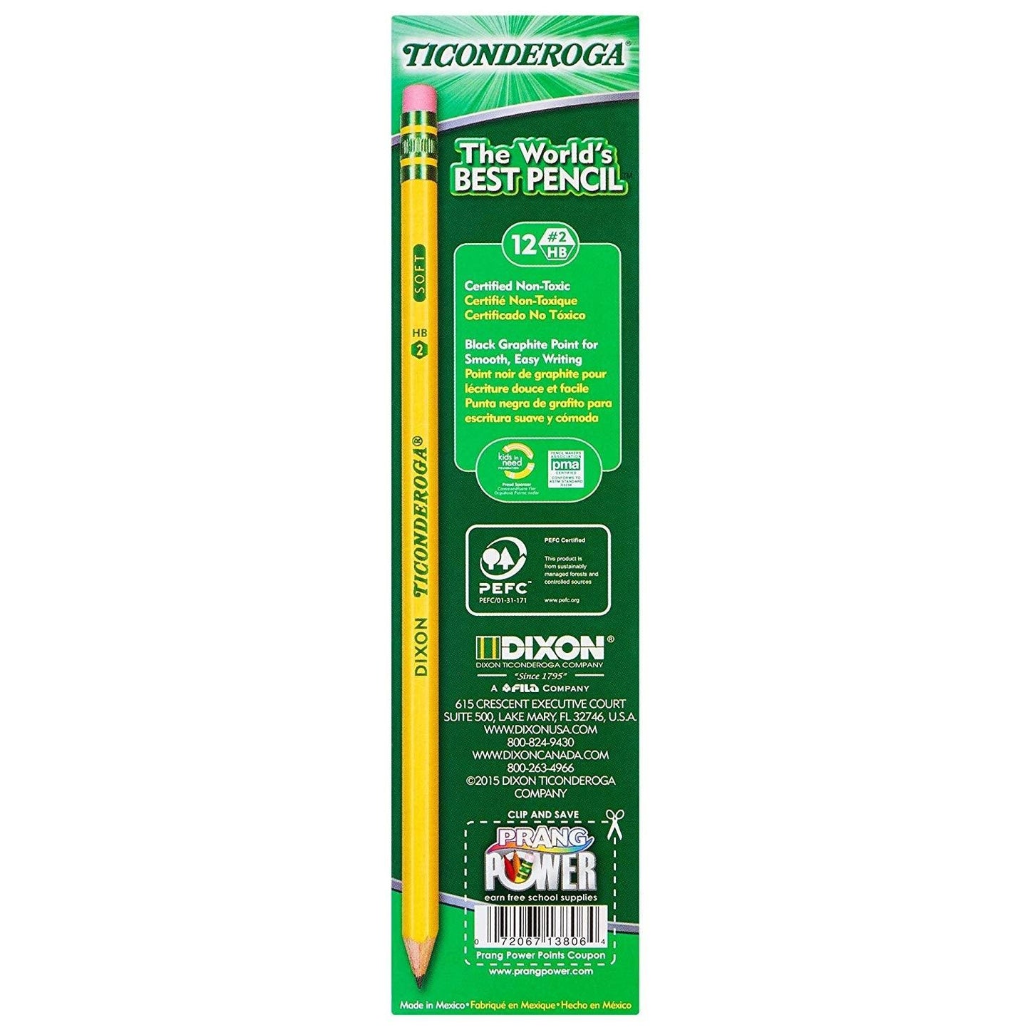 Ticonderoga Pencils (12 Pack) - EconoCrafts