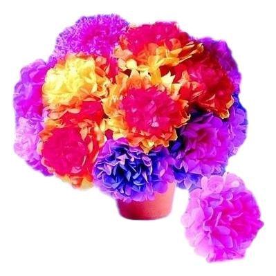 Tissue Paper Flower Kit (84 Pack) - EconoCrafts