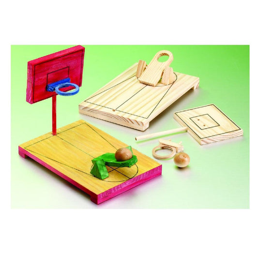 DIY Wooden Basketball Game (10 Pack) - EconoCrafts