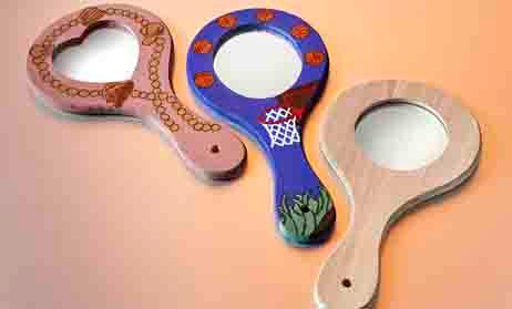 DIY Wooden Mirrors With Handle (12 Pack) - EconoCrafts