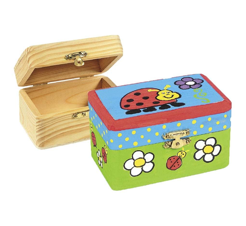 DIY Wooden Hinged Boxes (12 Pack) - EconoCrafts