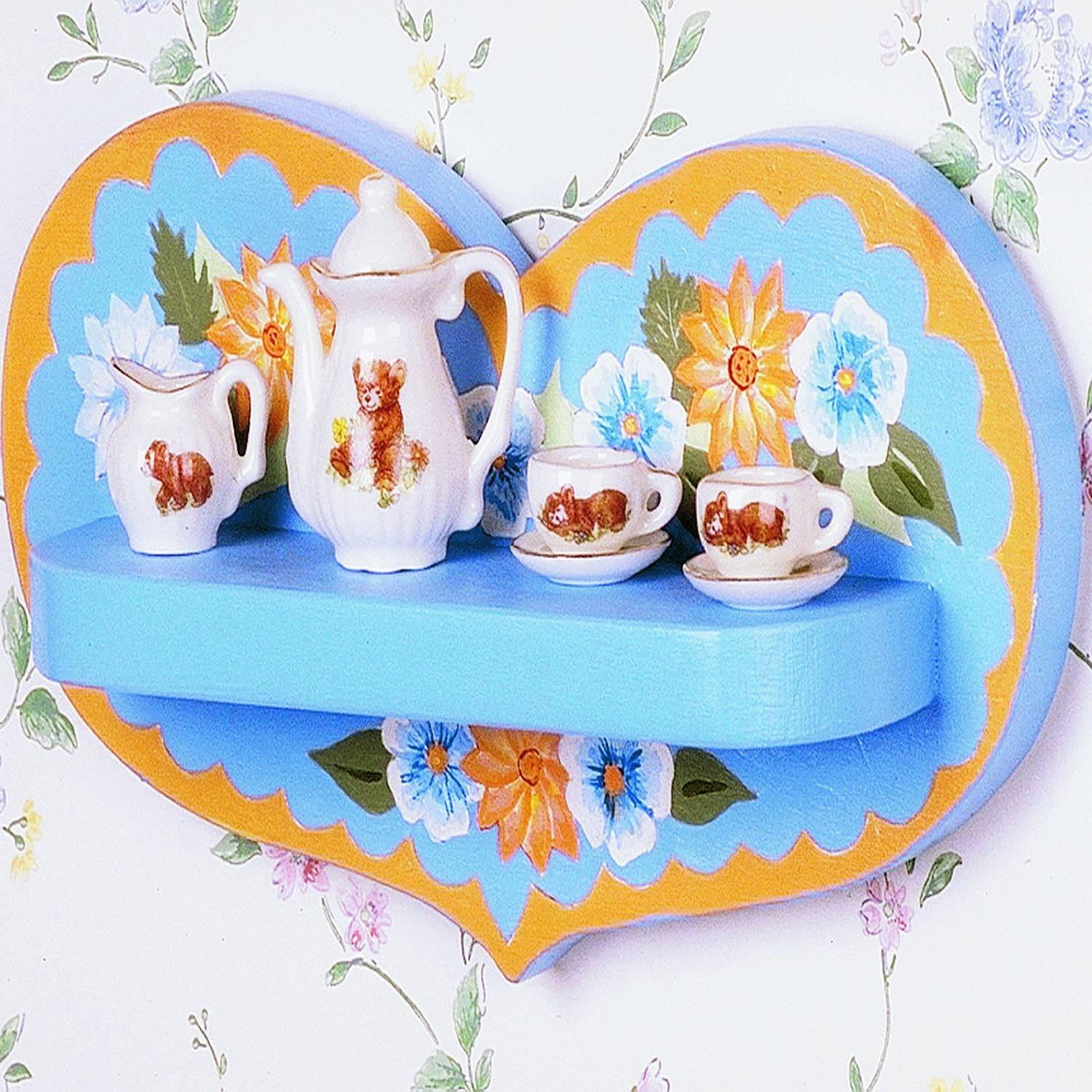 DIY Wooden Heart Shelves (12 Pack) - EconoCrafts