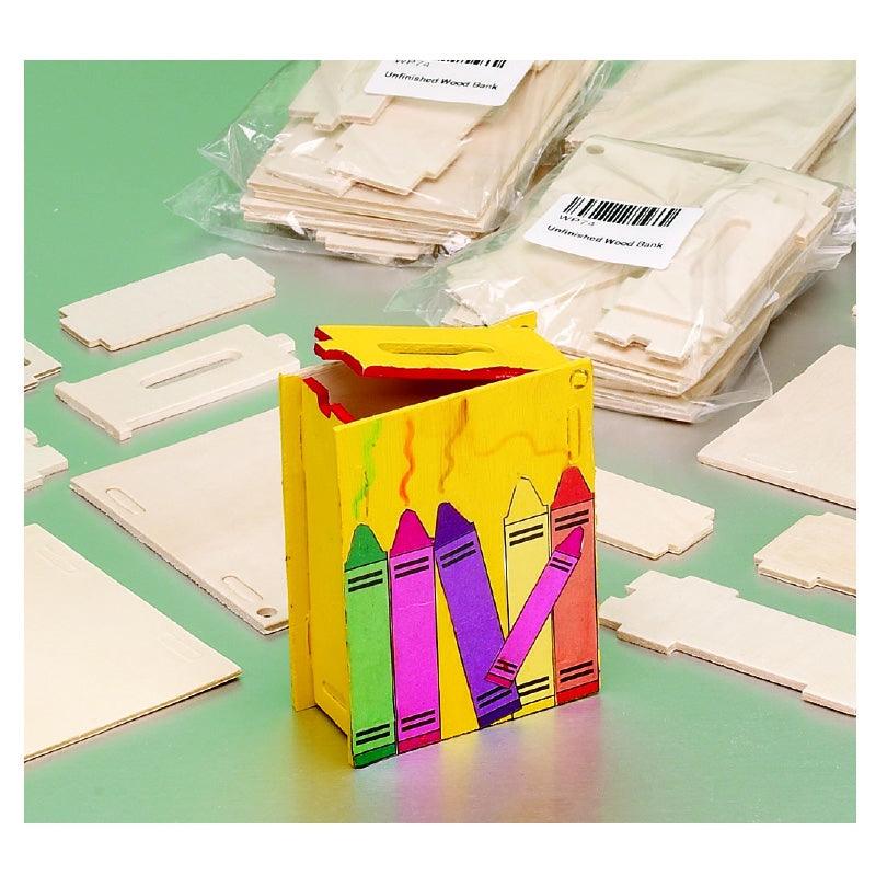 DIY Wooden Banks (12 Pack) - EconoCrafts