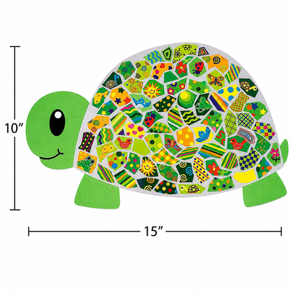 Giant Mosaic Turtle Sticker Scenes (12 Pack)