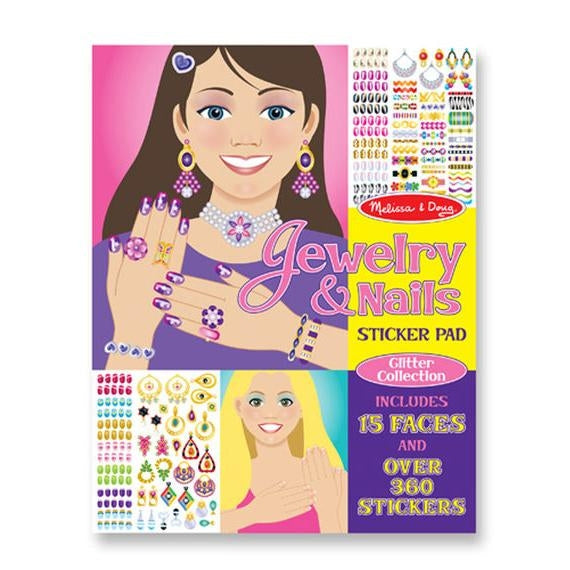 Jewelry and Nails Glitter Sticker Pad - EconoCrafts