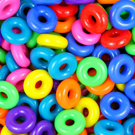 Ring Beads - Circus (1/2 lb)