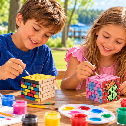 Wooden Brick Banks (12 Pack)