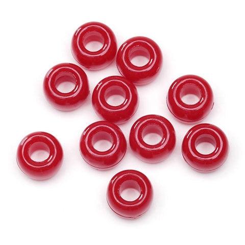 Red Pony Beads (500 Pack) - EconoCrafts