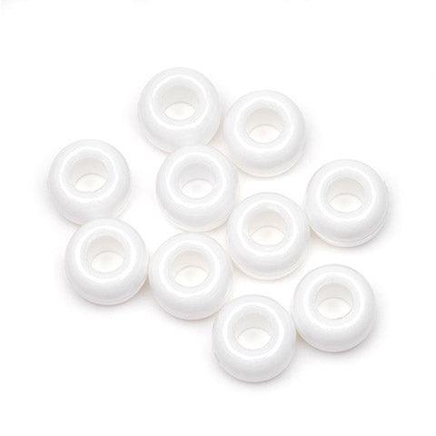 White Pony Beads (500 Pack) - EconoCrafts