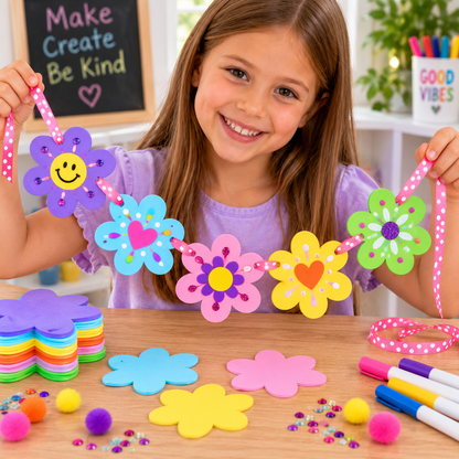 Foam Flower Shapes (35 Pack)