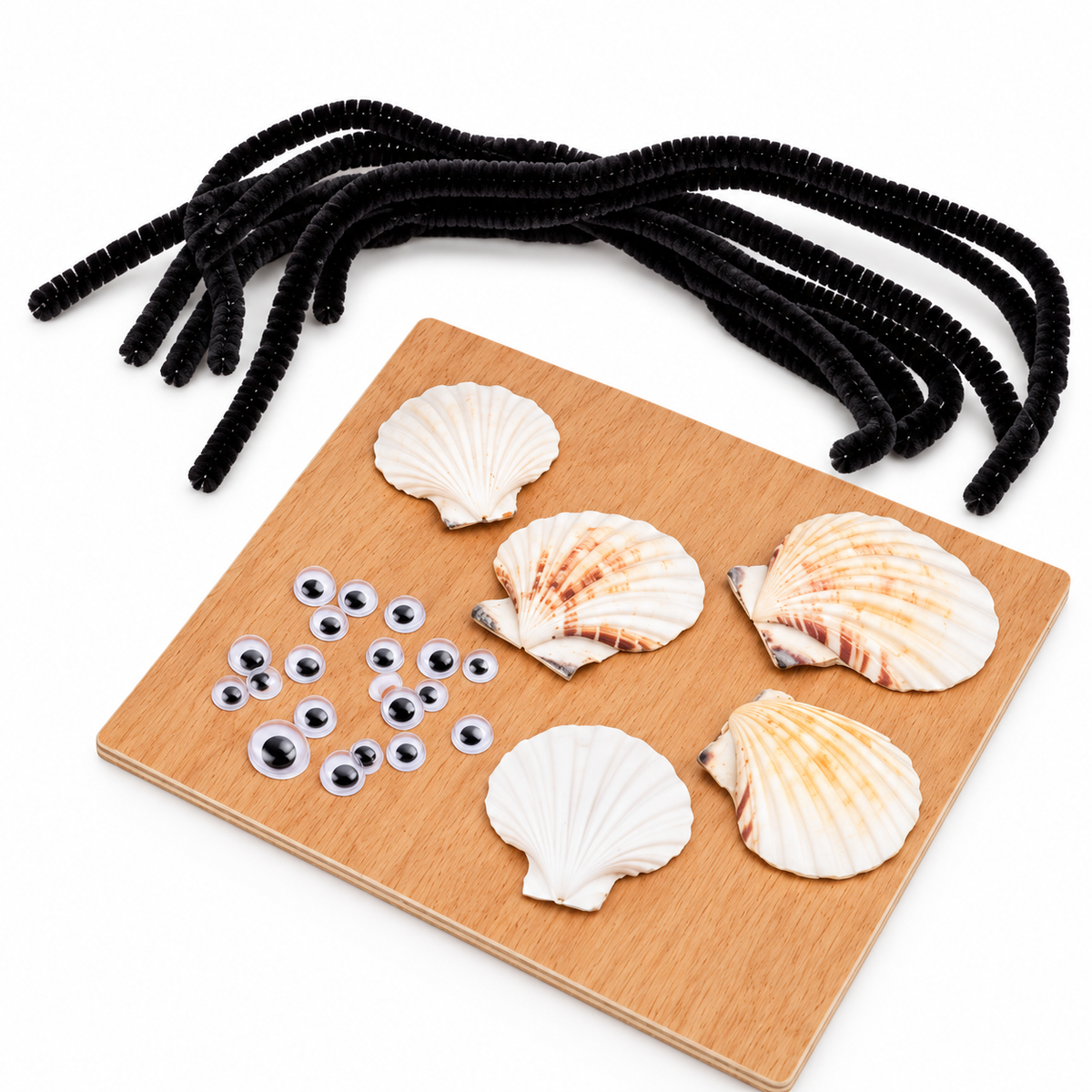DIY Crab Seashell Tic-Tac-Toe (12 Pack)