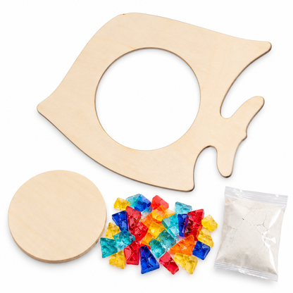 DIY Wooden Fish Coasters (12 Pack)