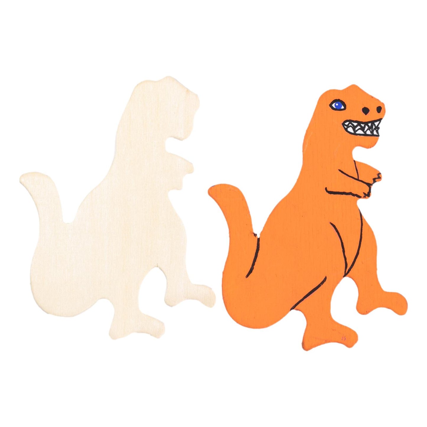 Assorted Wooden Dinosaur Shapes (12 Pack)