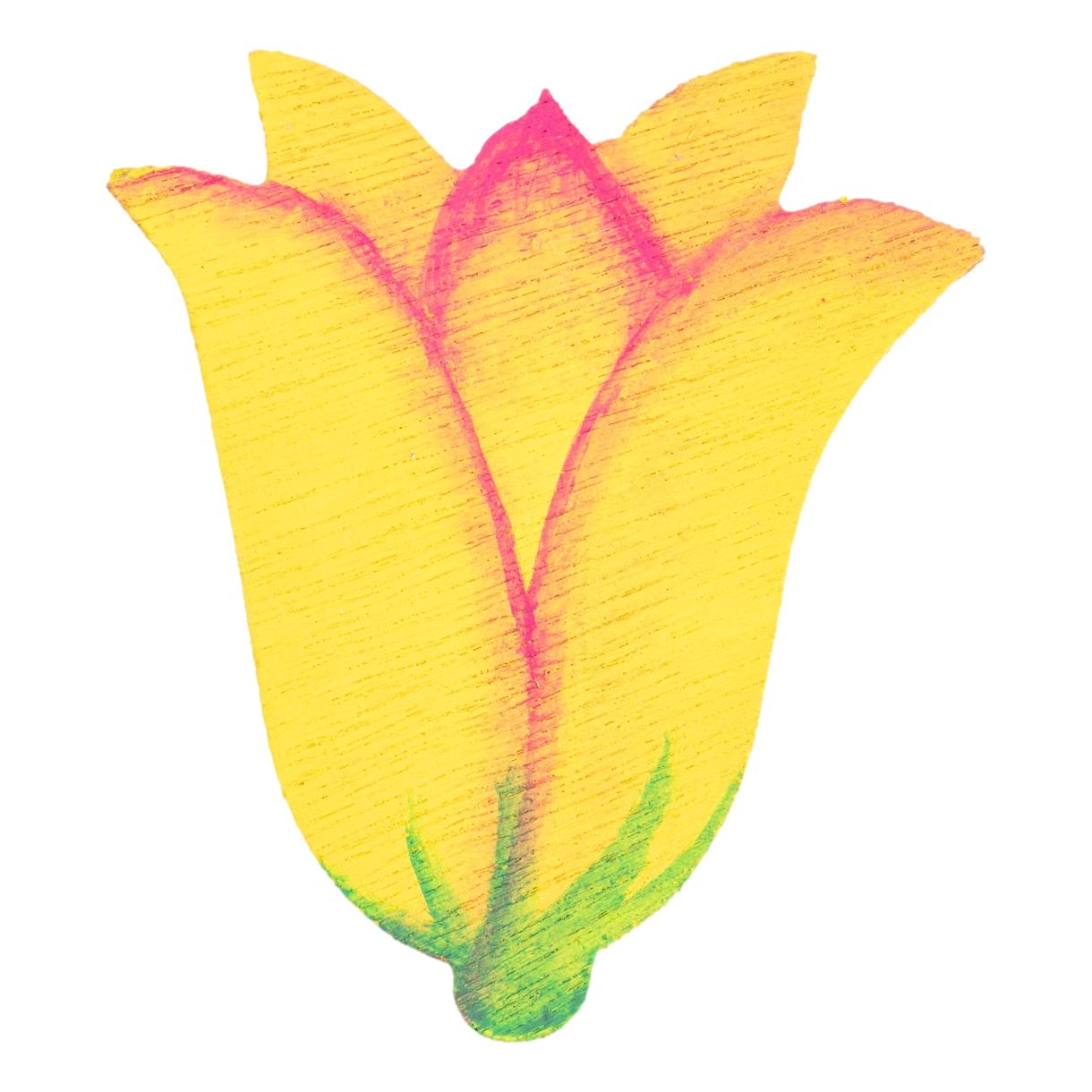 DIY Wooden Flower Pins (24 Pack)