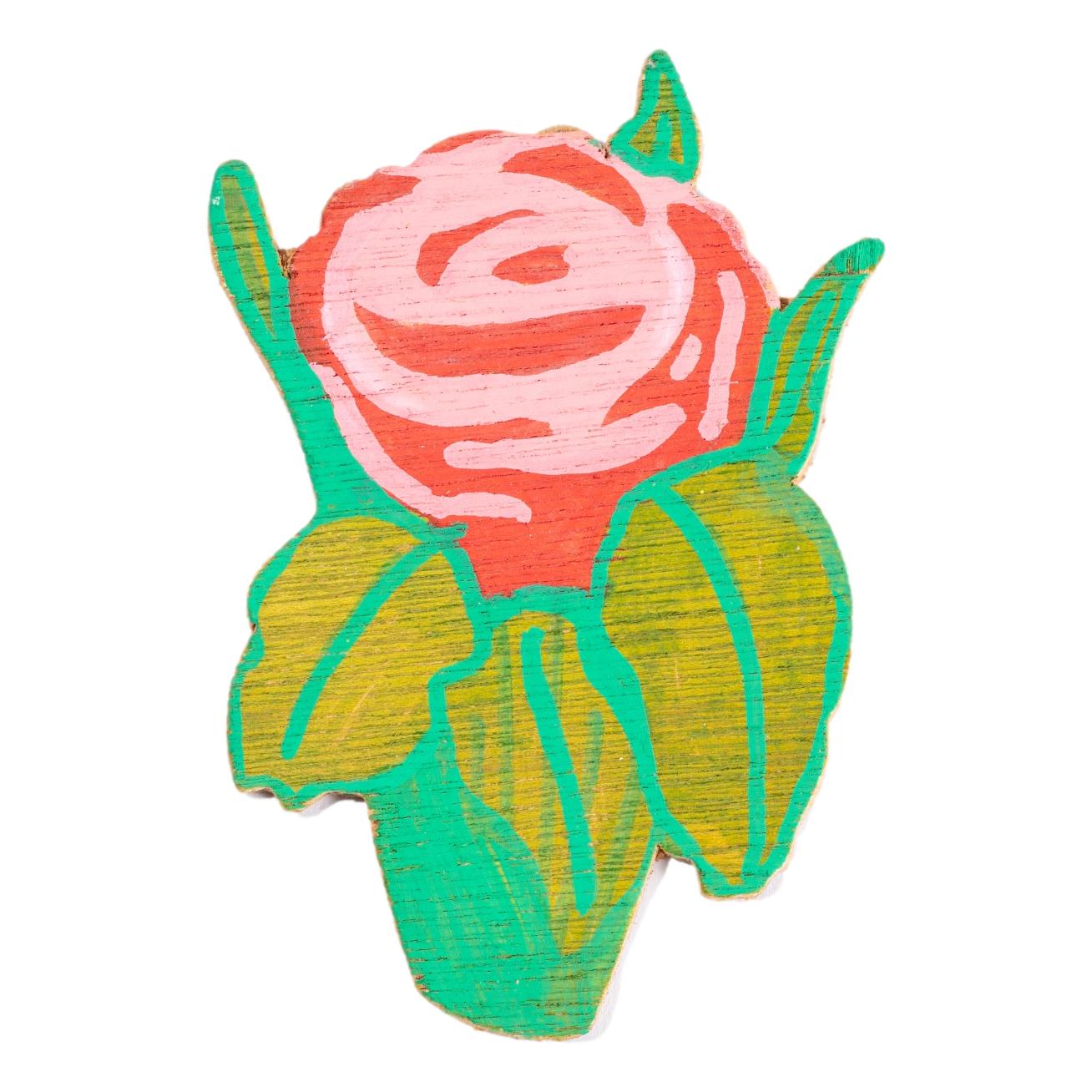 DIY Wooden Flower Pins (24 Pack)