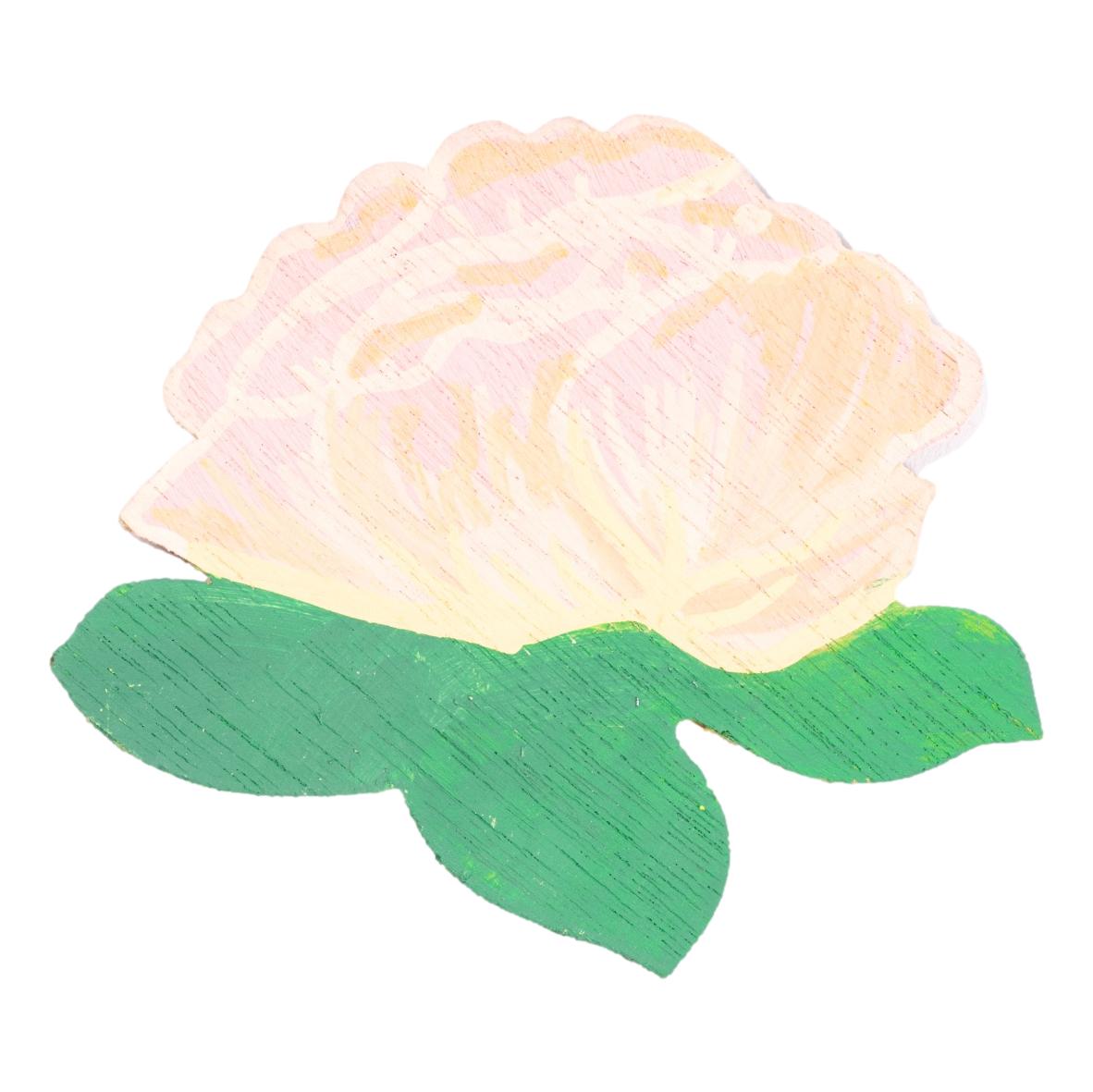 DIY Wooden Flower Pins (24 Pack)