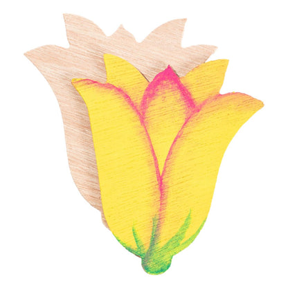 DIY Wooden Flower Pins (24 Pack)