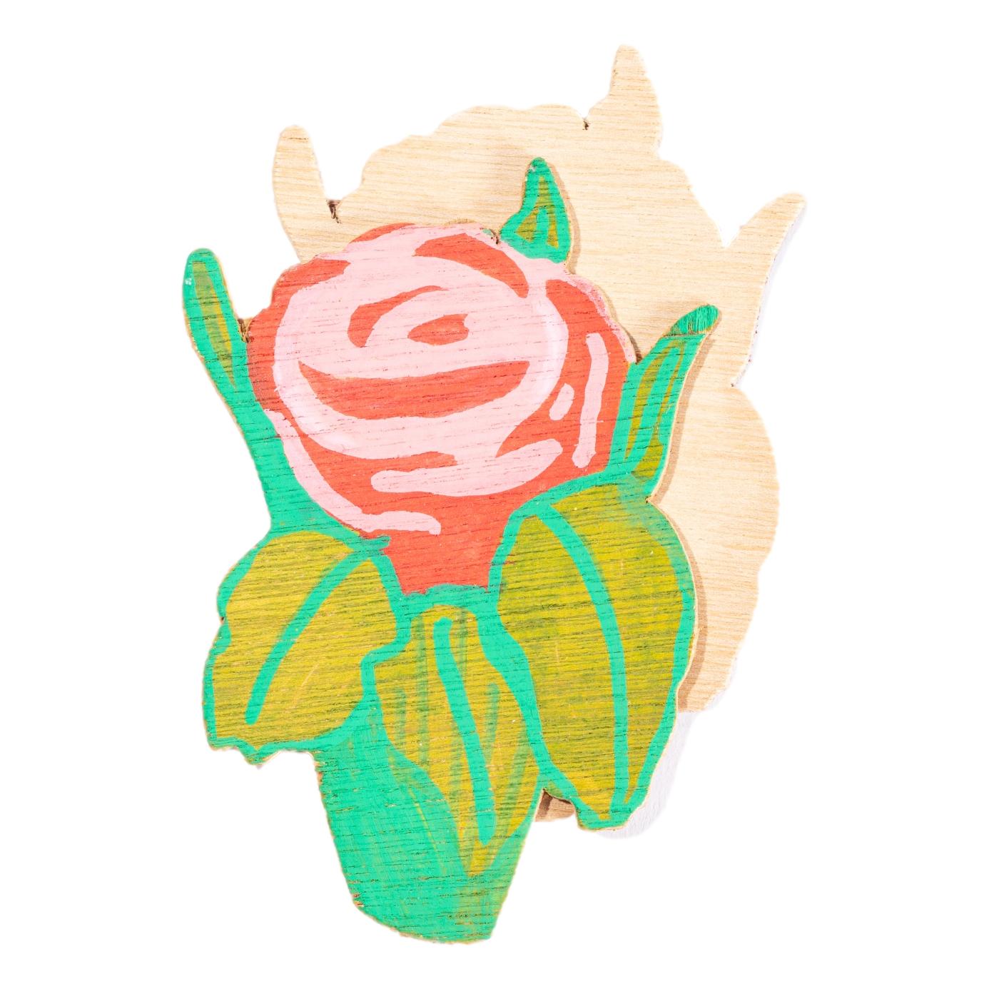 DIY Wooden Flower Pins (24 Pack)