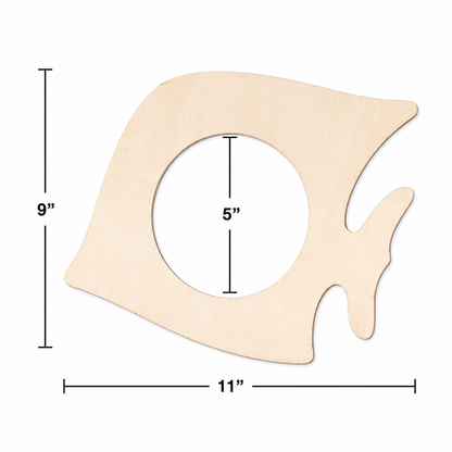 DIY Wooden Fish Coasters (12 Pack)