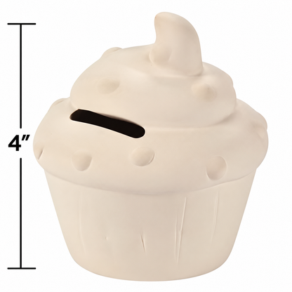 DIY Ceramic Cupcake Banks (12 Pack)