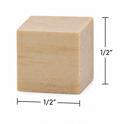 Wooden Cubes (100 Pack)