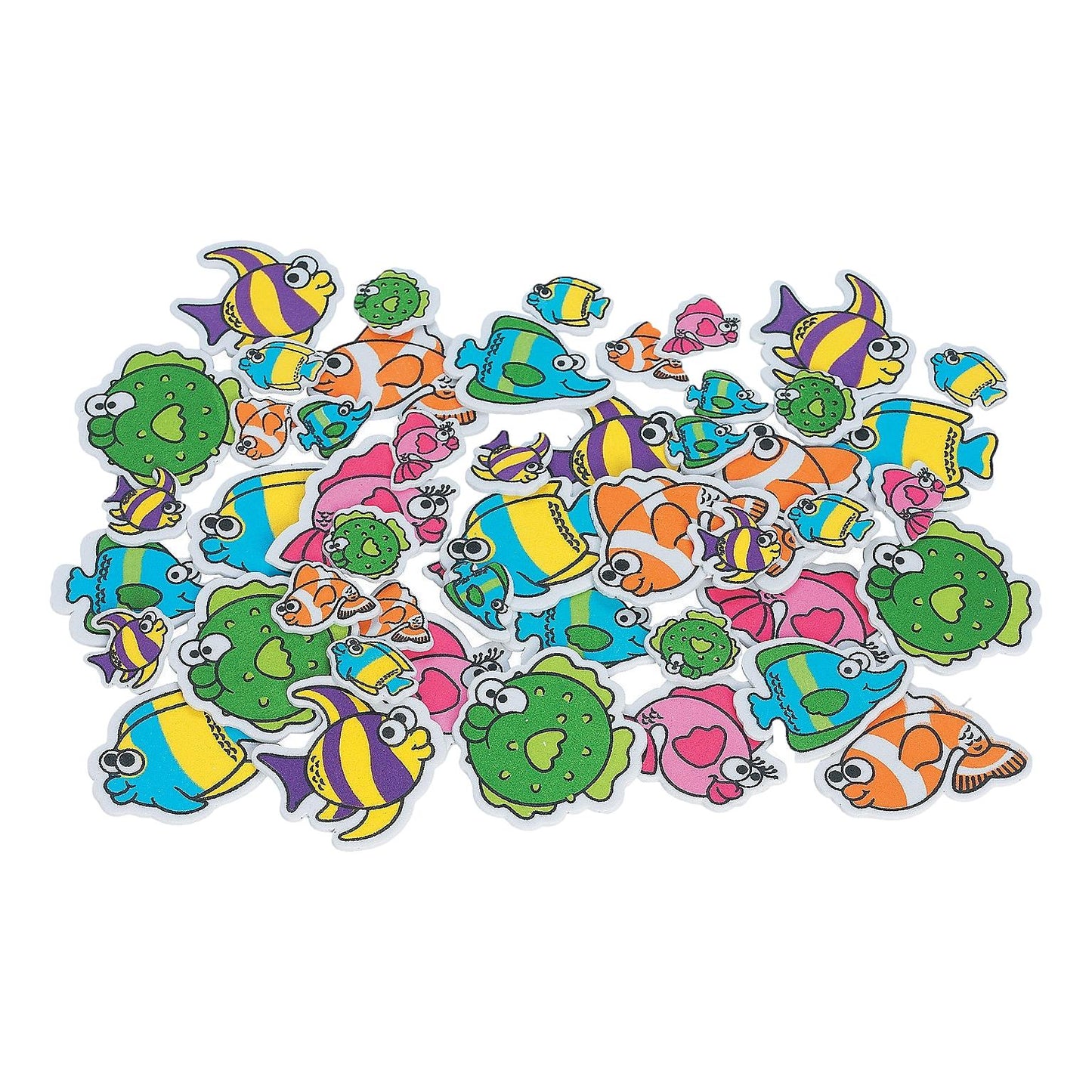 Foam Fish Stickers (500 Pack)