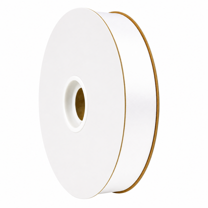 Acetate Satin Ribbon - White (7/8" x 100 yds)