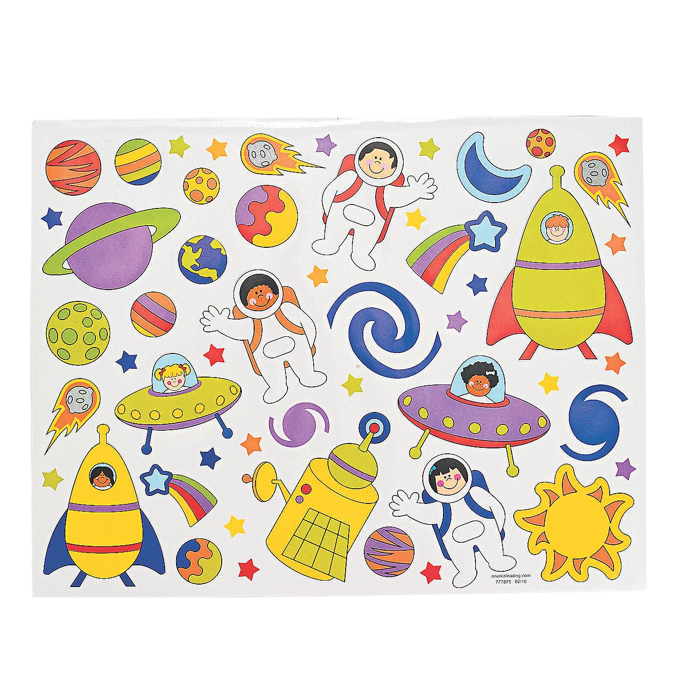 Solar System Sticker Scenes (12 Pack)