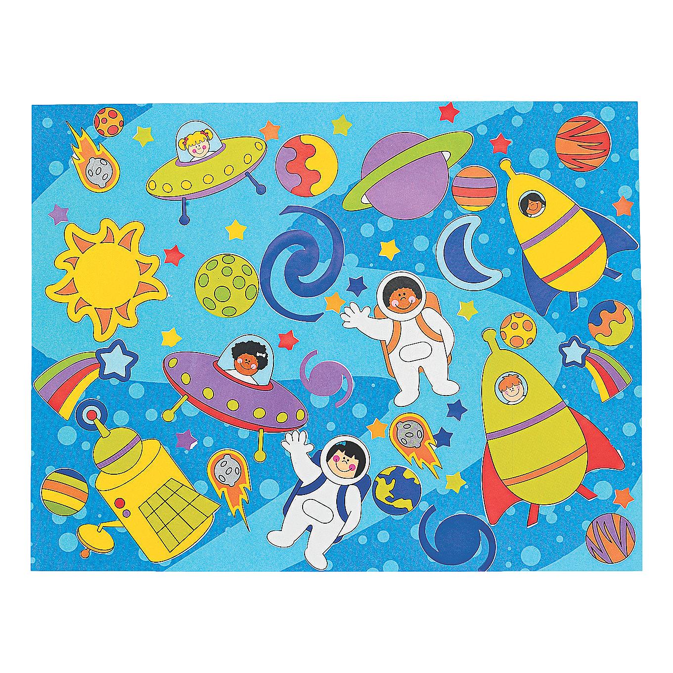 Solar System Sticker Scenes (12 Pack)