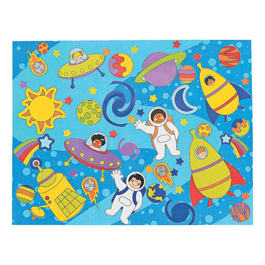 Solar System Sticker Scenes (12 Pack)