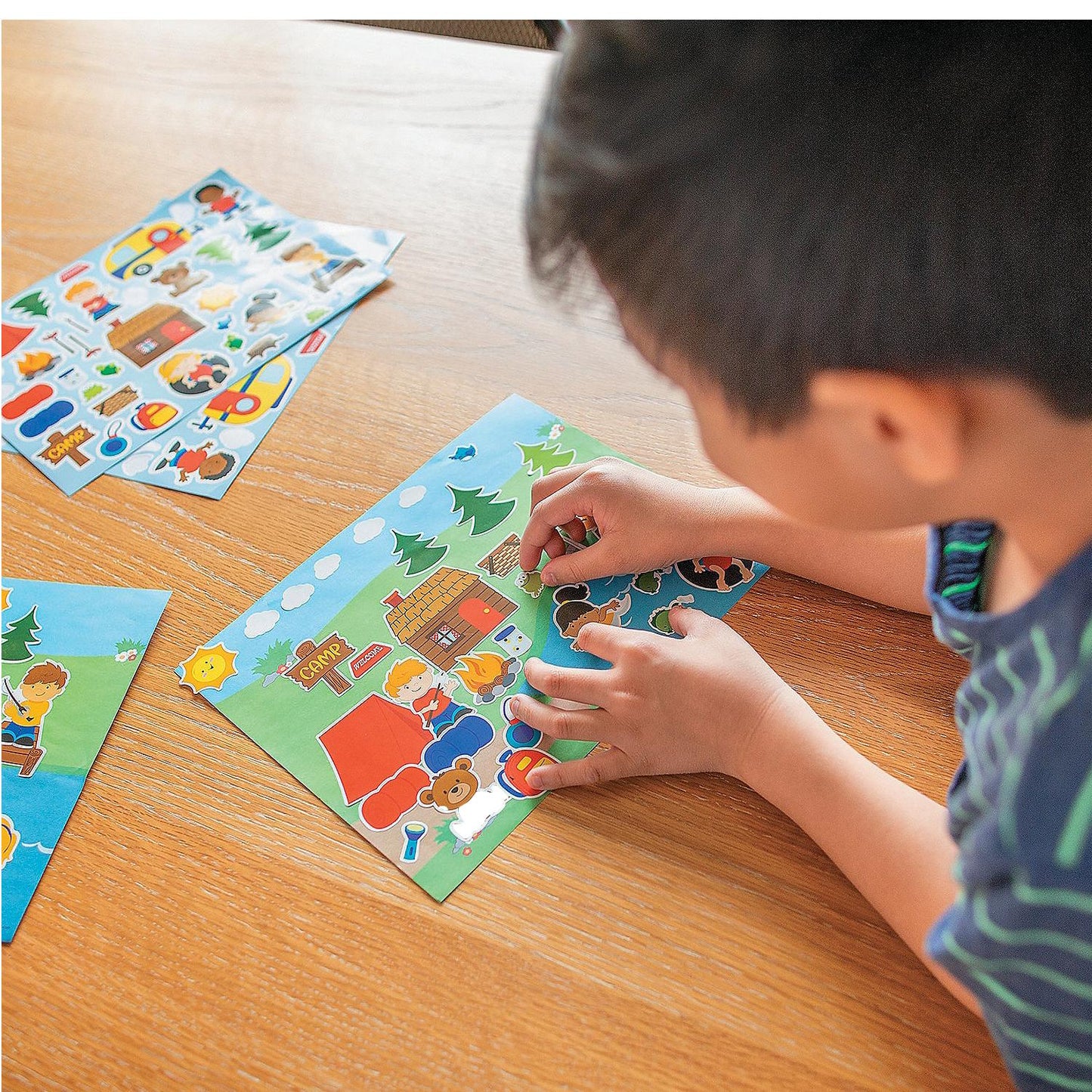 Summer Camp Sticker Scenes (12 Pack)