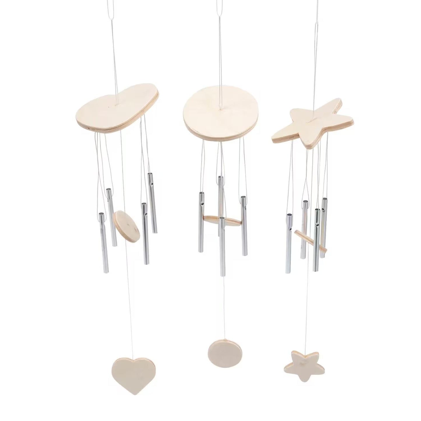 DIY Wooden Wind Chimes (12 Pack)
