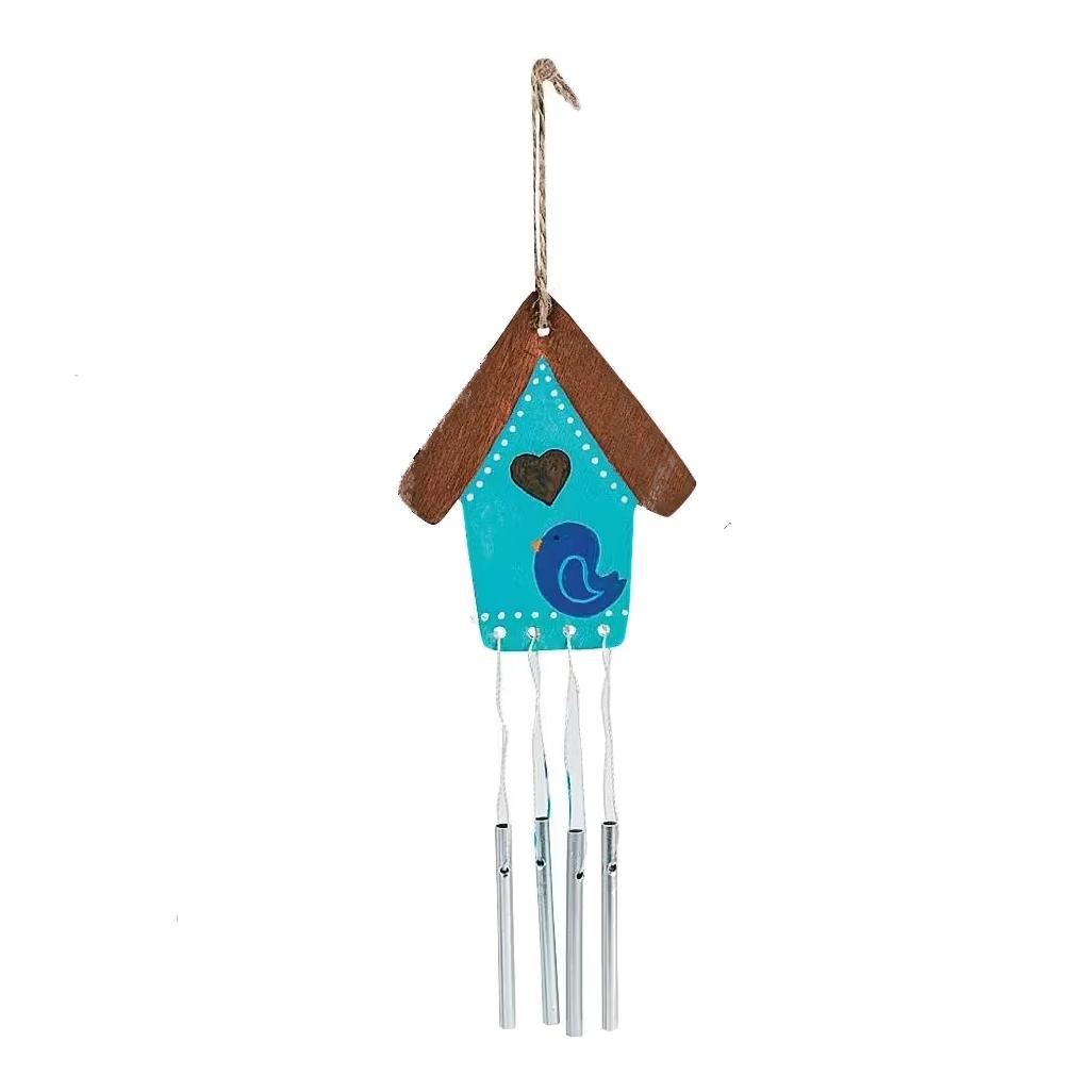 DIY Wooden Spring Wind Chimes (12 Pack)
