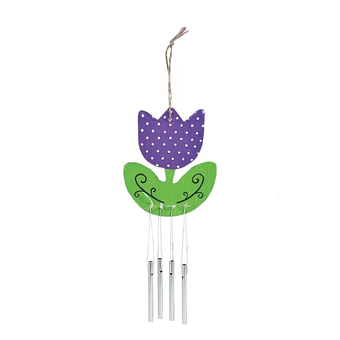 DIY Wooden Spring Wind Chimes (12 Pack)