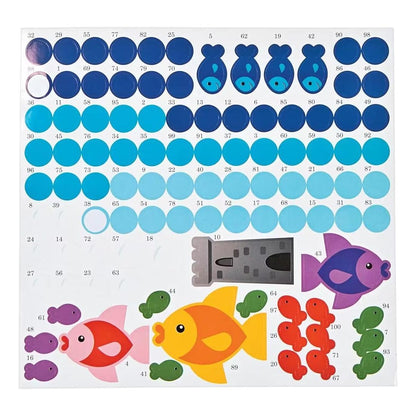 Fishbowl Sticker by Number Scenes (12 Pack)