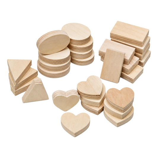 Assorted Wooden Shapes (1 lb)