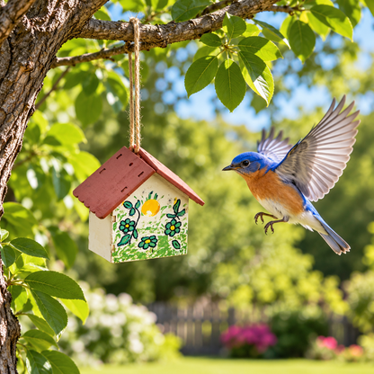 DIY Wooden Birdhouse LED Night Lights (12 Pack)