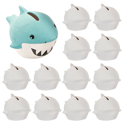 DIY Ceramic Shark Banks (12 Pack)