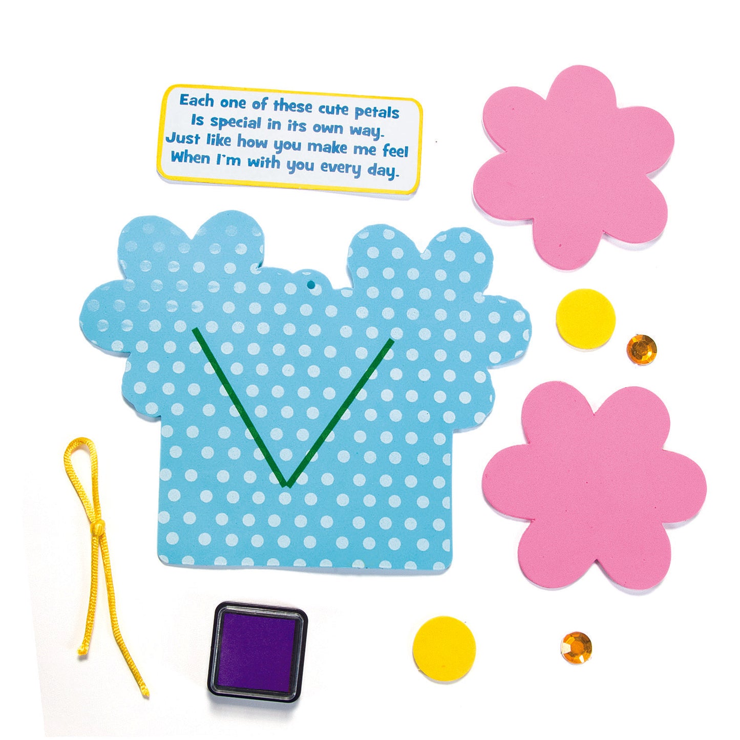 Thumbprint Flowers With Poem Craft Kit (12 Pack)
