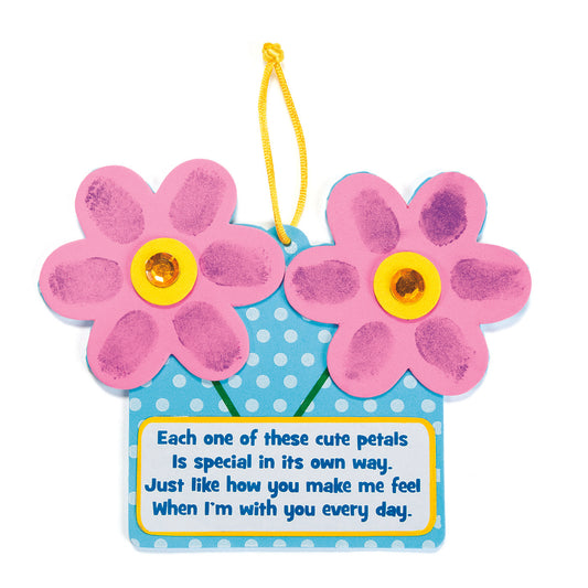 Thumbprint Flowers With Poem Craft Kit (12 Pack)