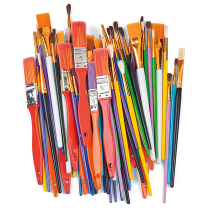 Wood Paintbrush Variety Pack (72 Pack)