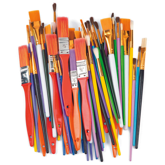 Wood Paintbrush Variety Pack (72 Pack)