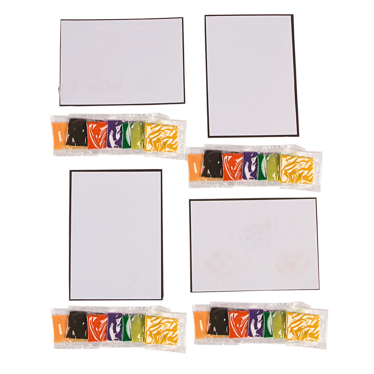 Jack O Lantern Sand Art Pictures (24 Pack)